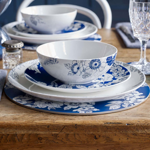 Denby Monsoon Fleur Wood Floral Round Placemat & Reviews Wayfair.co.uk